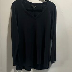 Banana Republic Elegant Black Long Sleeve Top